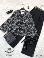 کت لینن تمام گلدوزی