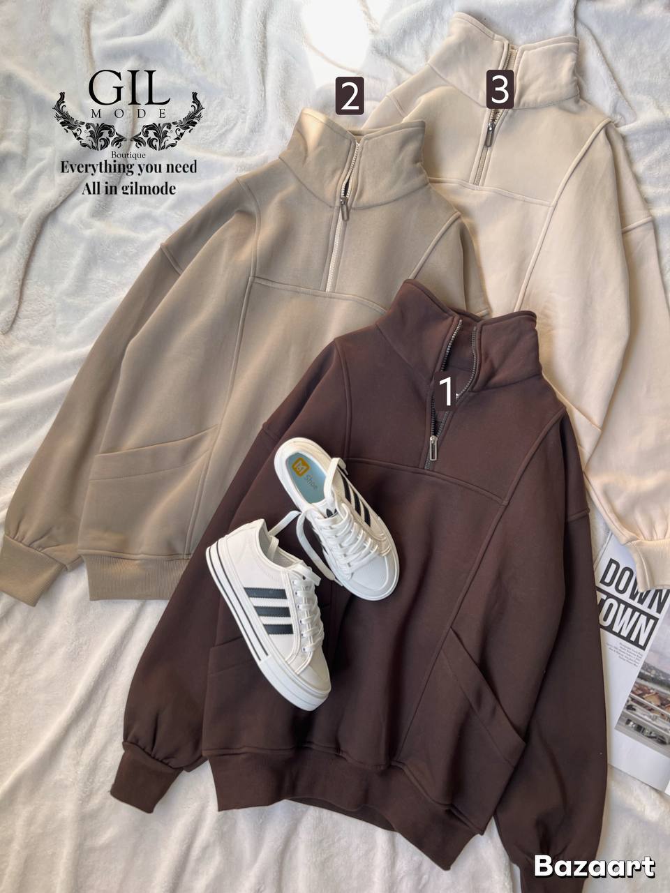 photo_5_2025-10-13_10-12-01 هودی نیم زیپ - Image 1