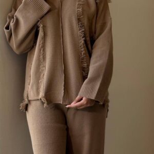 ست بافت فلور یقه هفت