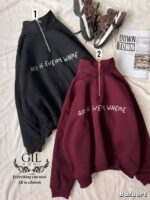 هودی نیم زیپ art is every where