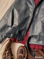 جکت چرم کمردار - Image 2