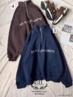 هودی نیم زیپ art is every where - Image 2