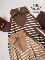 بافت راه راه نیم زیپ - Image 7