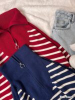 بافت راه راه نیم زیپ - Image 8