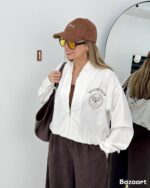 بامپر تنیسی پشت گلدوزی کتان استانبول - Image 6