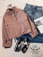 بارونی کراپ یقه پاگون