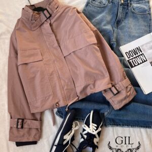 بارونی کراپ یقه پاگون