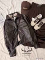 جکت چرم کلاسیک - Image 4