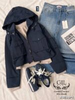 بارونی کراپ کلاه دار - Image 3