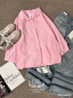 شومیز نچرال تک جیب - Image 3
