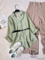 شومیز  شیشه ای پلنگی - Image 3