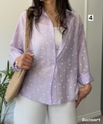 شومیز  زیگزال شیشه ای - Image 4