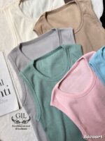 تاپ ساده  یقه گرد - Image 2
