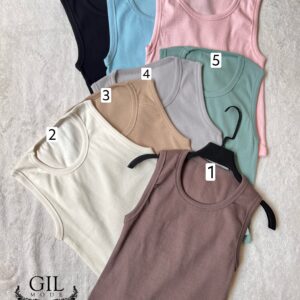 تاپ ساده  یقه گرد