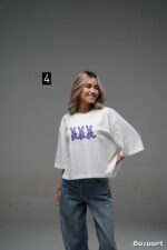تیشرت کراپ LEVELY 4 ever