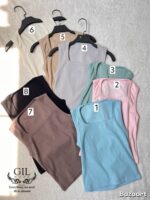 تاپ  ساده یقه خشتی