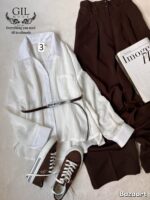 شومیز راه راه شیشه ای تک‌جیب - Image 4
