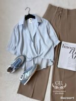 شومیز گره ای شیشه ای - Image 9