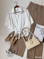 شومیز گره ای شیشه ای - Image 8