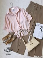 شومیز گره ای شیشه ای - Image 7