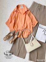 شومیز گره ای شیشه ای