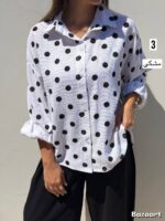شومیز کنفی پترن خالدار - Image 3